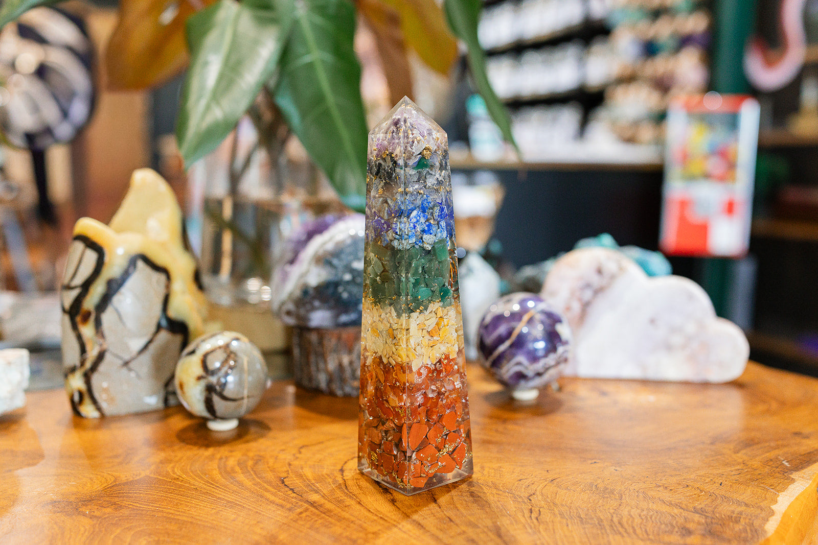 Crystal Chakra Chip Tower
