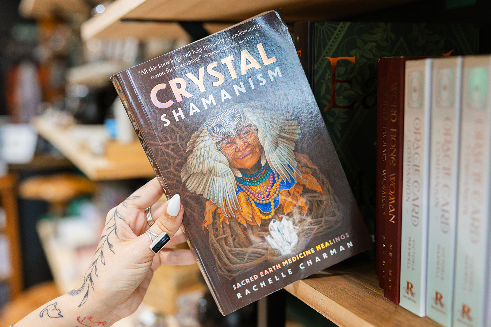 Book softcover Crystal Shamanism Sacred Earth Medicine Healings By Rachelle Charman