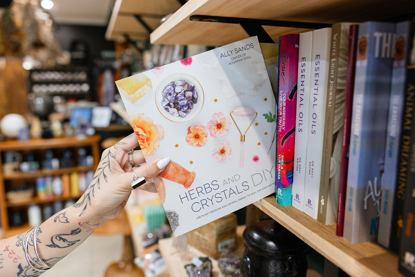 Book Herbs and Crystals - DIY By Ally Sands