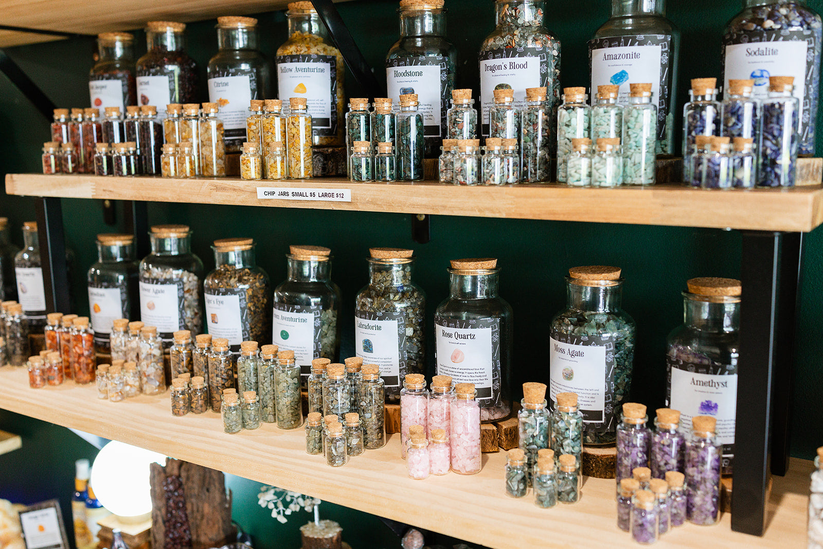 Small Crystal Chip Jar