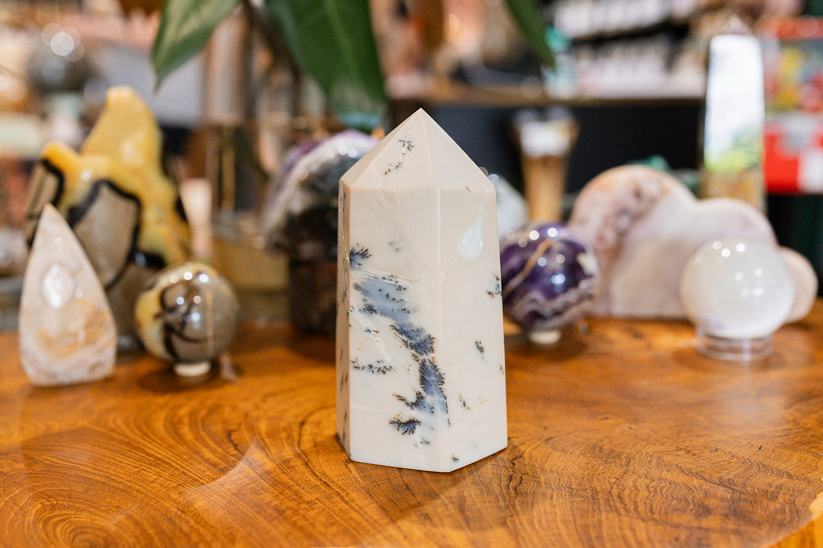 Crystal Picture Jasper Tower point