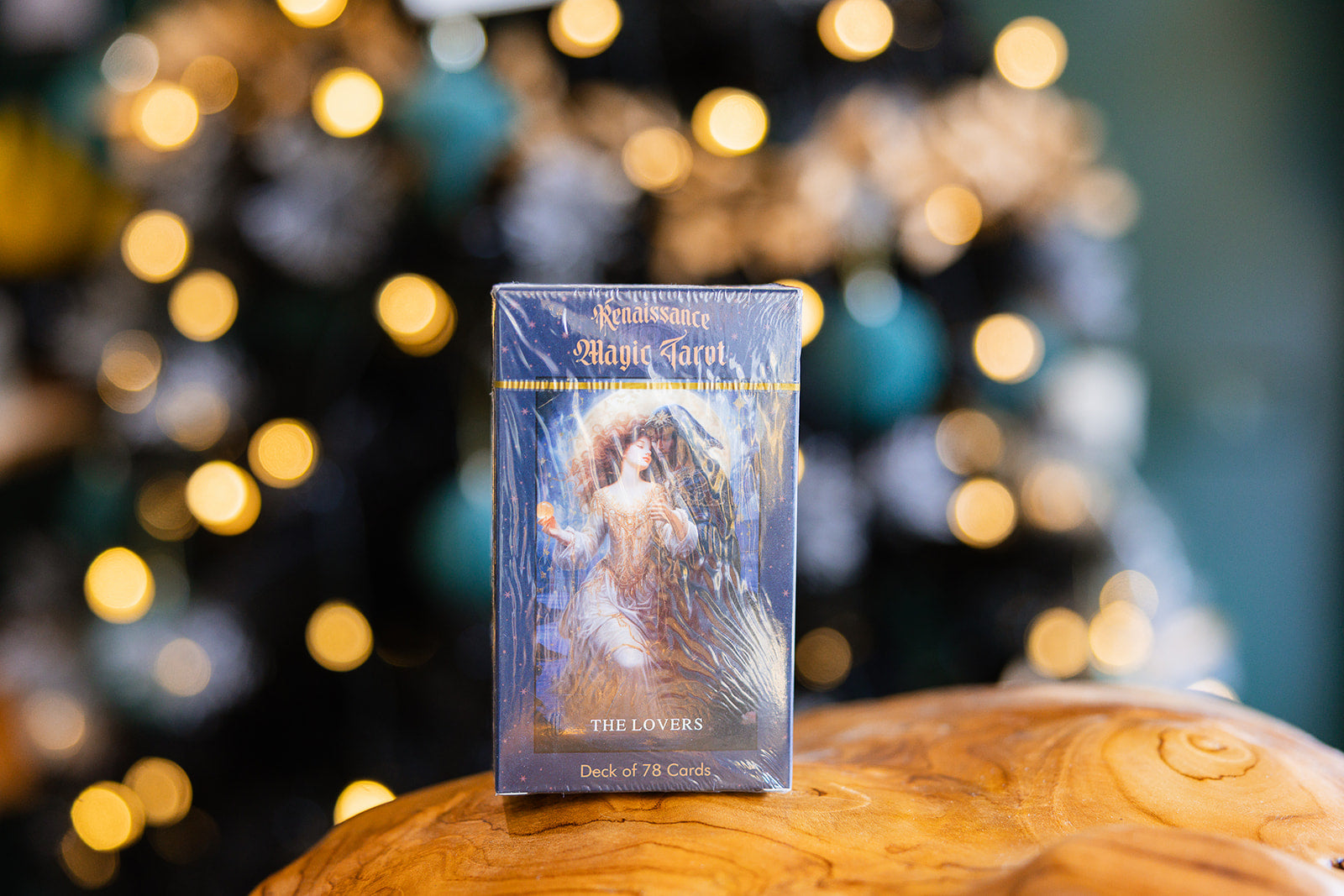 Renaissance Tarot Deck displayed on a wooden surface