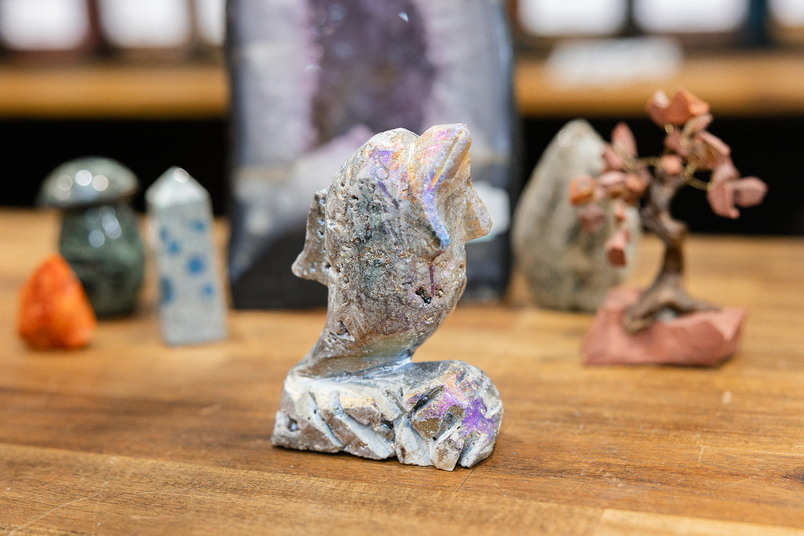 Crystal carving Sphalerite Dolphin