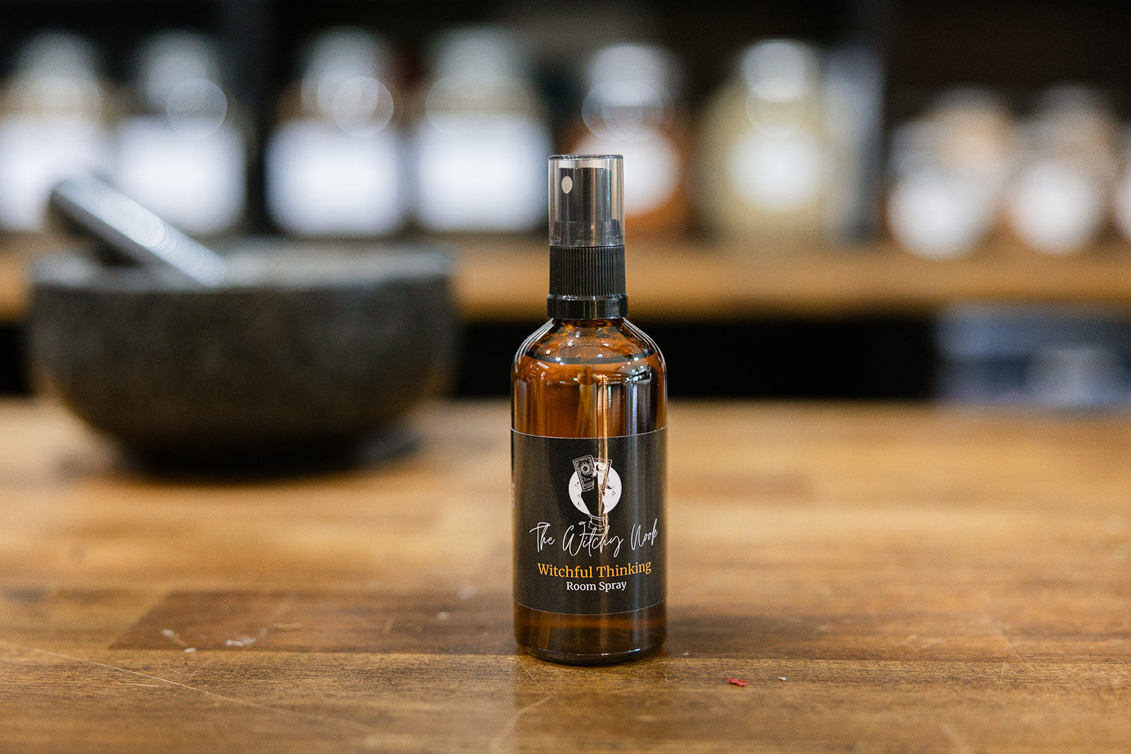 Bottle of packaged product Room Spray TWN 'Witchful Thinking'