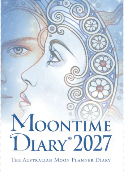 Moontime Diary® 2027 Australian Moon Planner, Lunar Phases, Astrology, Gardening by the Moon, A5 Flexibound