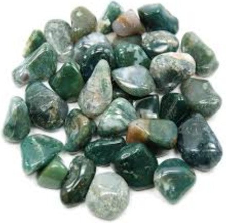 Moss Agate Tumble