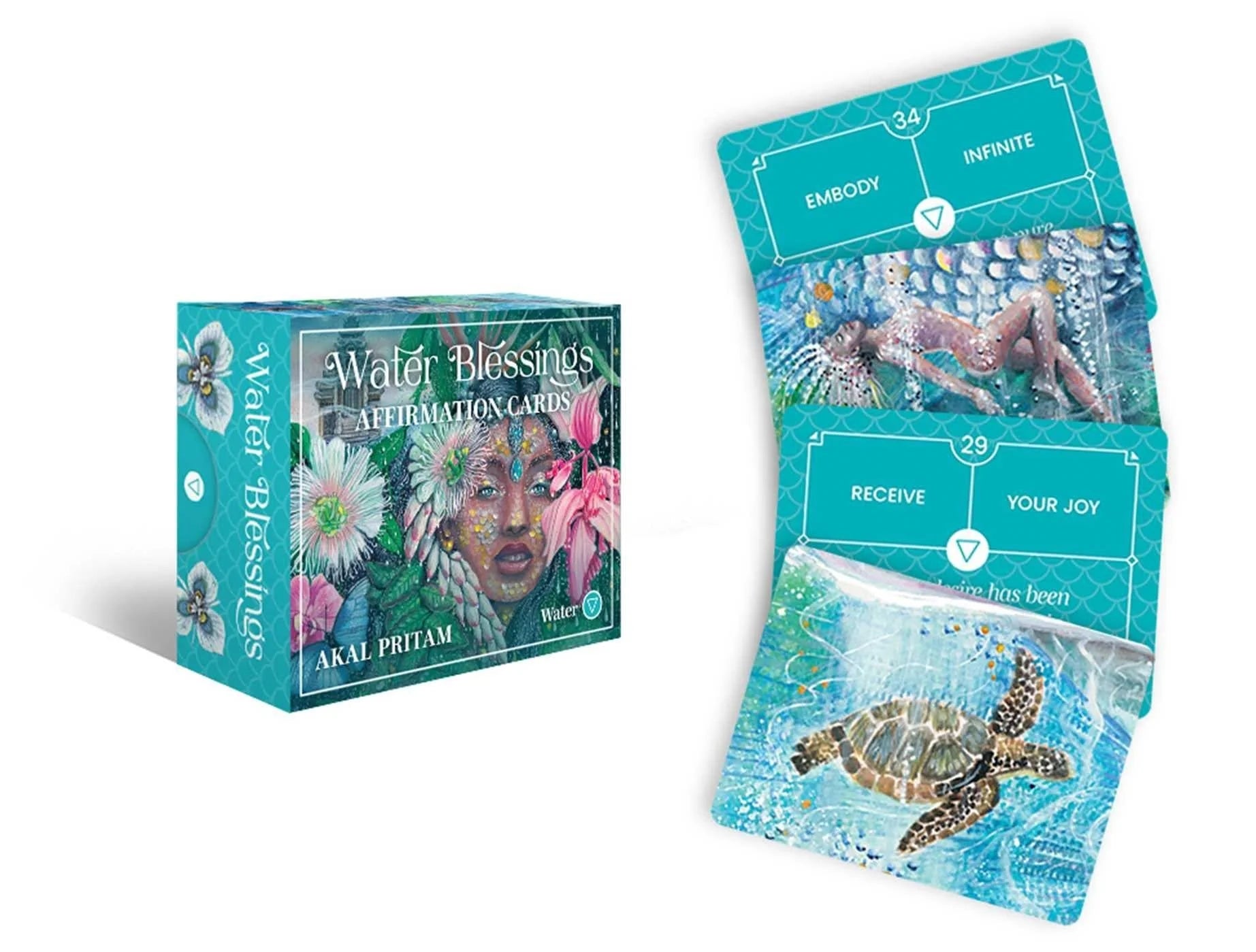 Water Blessings: (40 Full-Color Affirmation Cards)
